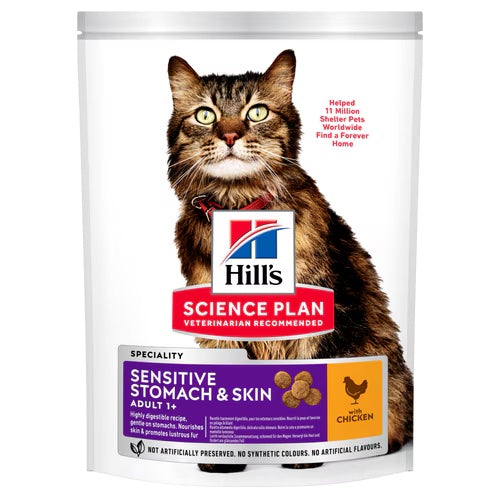 Hills Science Plan Sensitive Stomach & Skin Adult Cat Dry Food