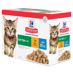 Hills Science Plan Kitten Wet Food Multipack with Chicken & Ocean Fish