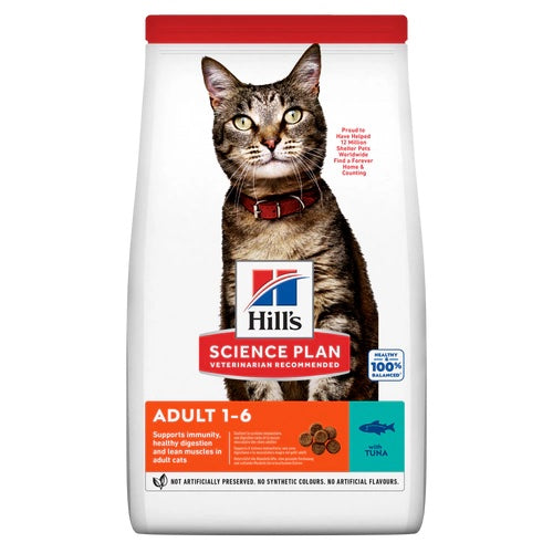 Hills Science Plan Adult Dry Cat Food with Tuna