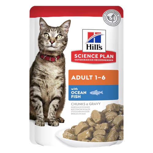 Hills Science Plan Adult Wet Cat Food with Ocean Fish