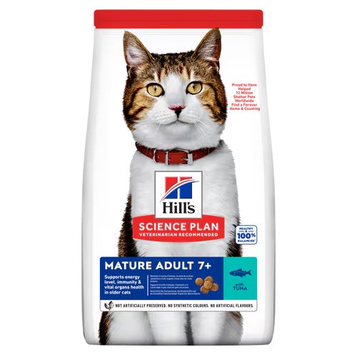 Hills Science Plan Mature Cat Dry Food with Tuna