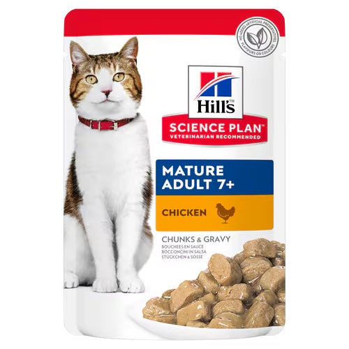 Hills Science Plan Mature Wet Cat Food with Chicken