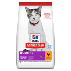 Hills Science Plan Senior Dry Cat Food with Chicken