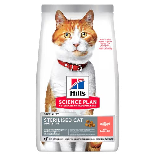 Hills Science Plan Sterilised Cat Adult Dry Food with Salmon