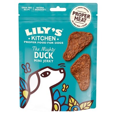 Lily's Kitchen The Mighty Duck Mini Jerky Dog Treats 70g
