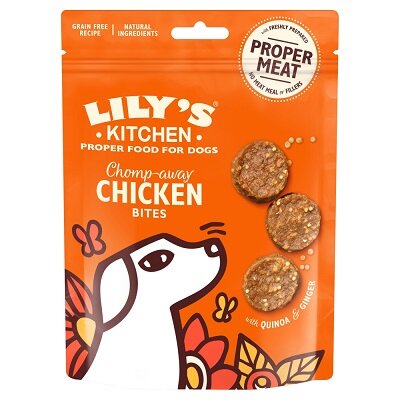 Lily's Kitchen Chomp-Away Chicken Bites Dog Treats 70g
