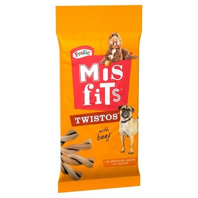 Misfits Twistos Beef Dog Treats 105g