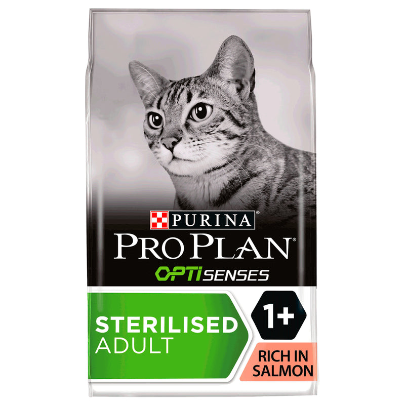 Purina Pro Plan Cat Optisenses Sterilised Adult Dry Cat Food with Salmon
