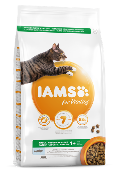Iams for Vitality Adult Cat Food with Ocean Fish