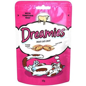 Dreamies Beef Cat Treats 60g