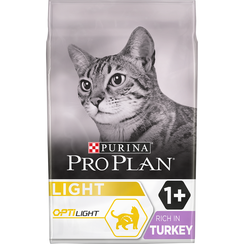 Pro plan light cat food 10kg best sale