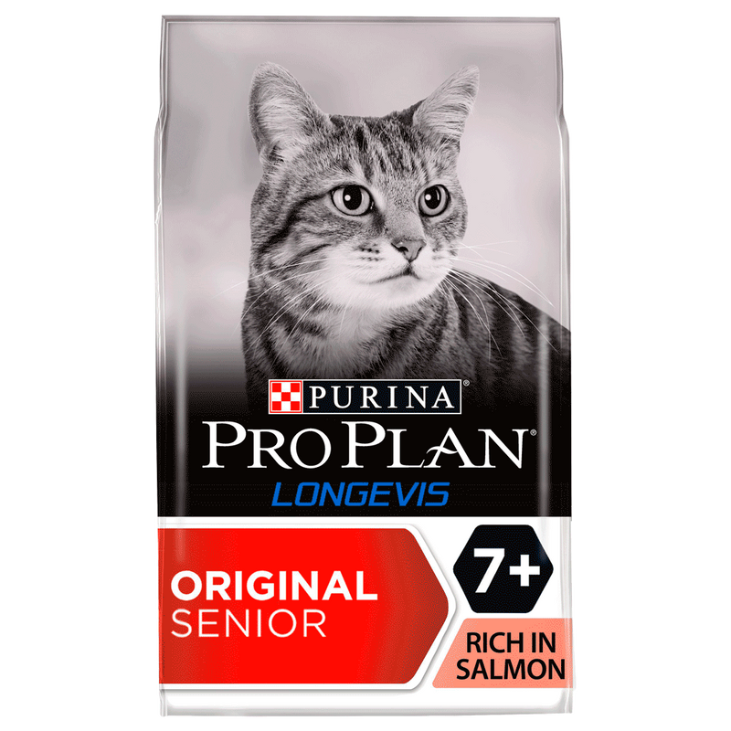 Purina Pro Plan Cat Longevis Senior 7 Dry Cat Food with Salmon PetCounter
