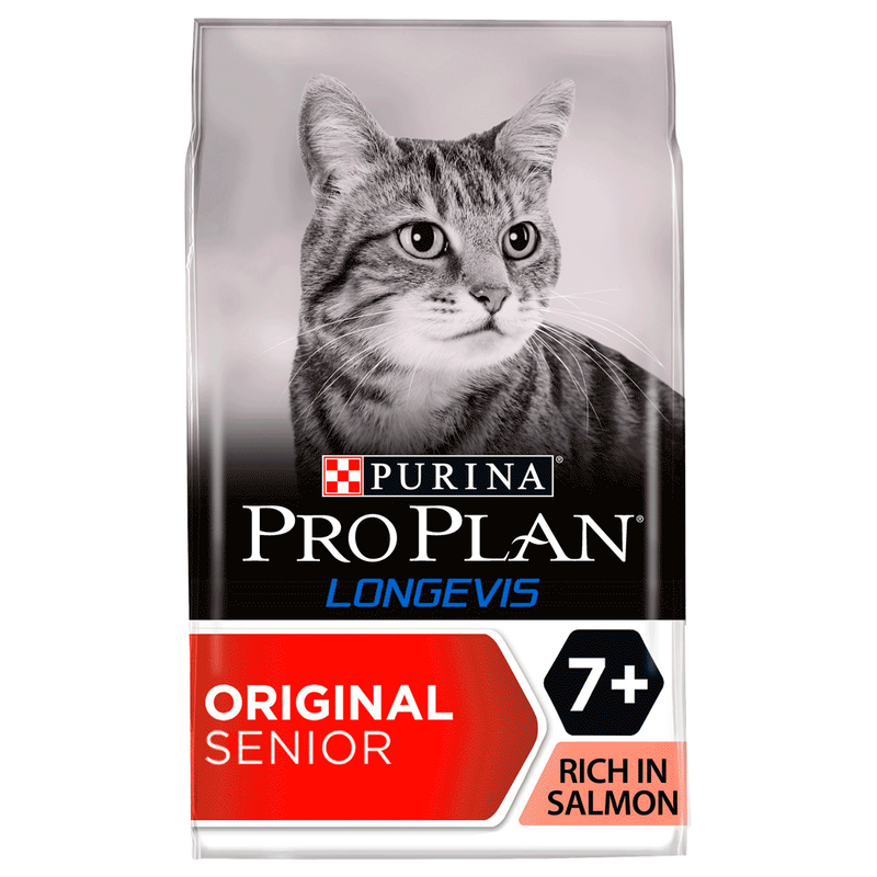 Purina Pro Plan Cat Longevis Senior 7+ Dry Cat Food with Salmon