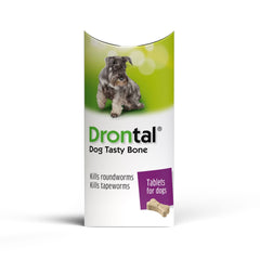 Drontal Tasty Bone Shaped Worming Tablet (One tablet per 10kg)
