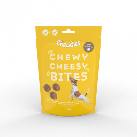 Chewdles Chewy Cheesy Bites Dog Treats 125g