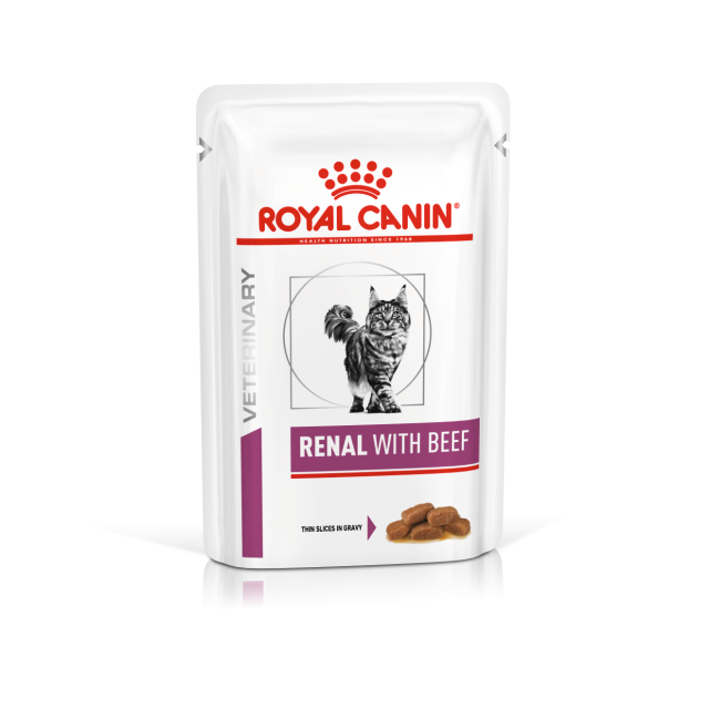 Royal Canin Renal Feline Wet Pouch with Beef PetCounter