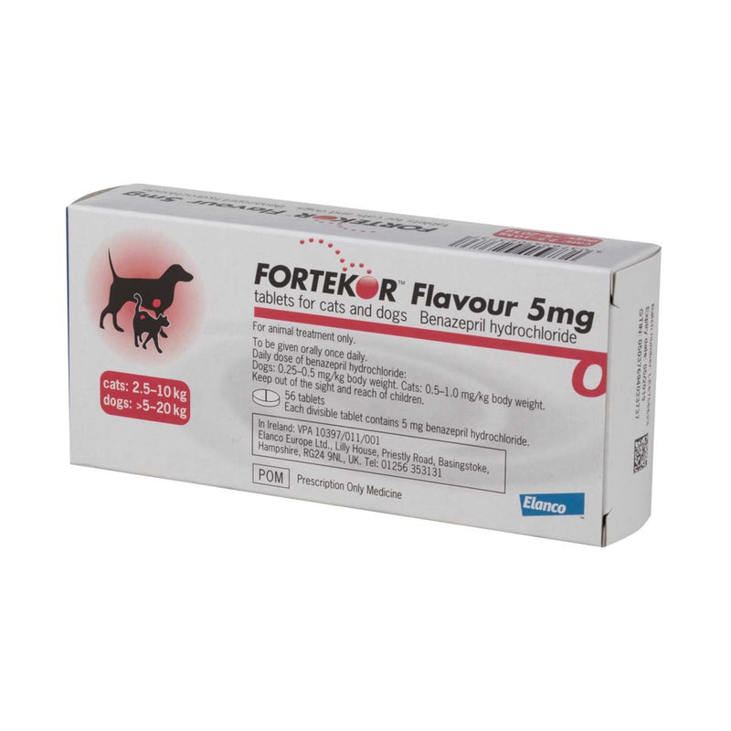 Fortekor Flavour Tablets for Dogs & Cats 5mg