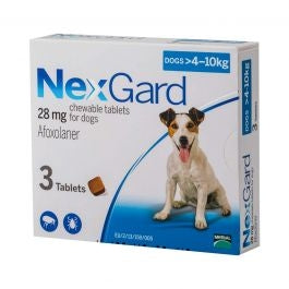 Nexgard Chewable Tablets for Medium Dogs 4-10kg