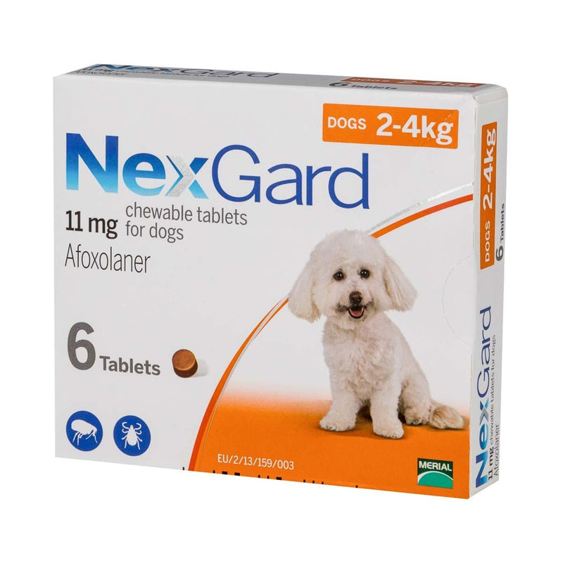 Nexgard Chewable Tablets for Small Dogs 2-4kg