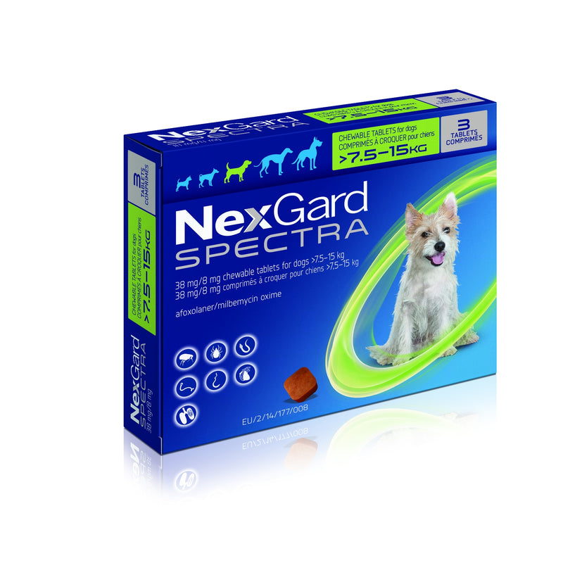 Nexgard Spectra for Medium Dogs >7.5-15kg