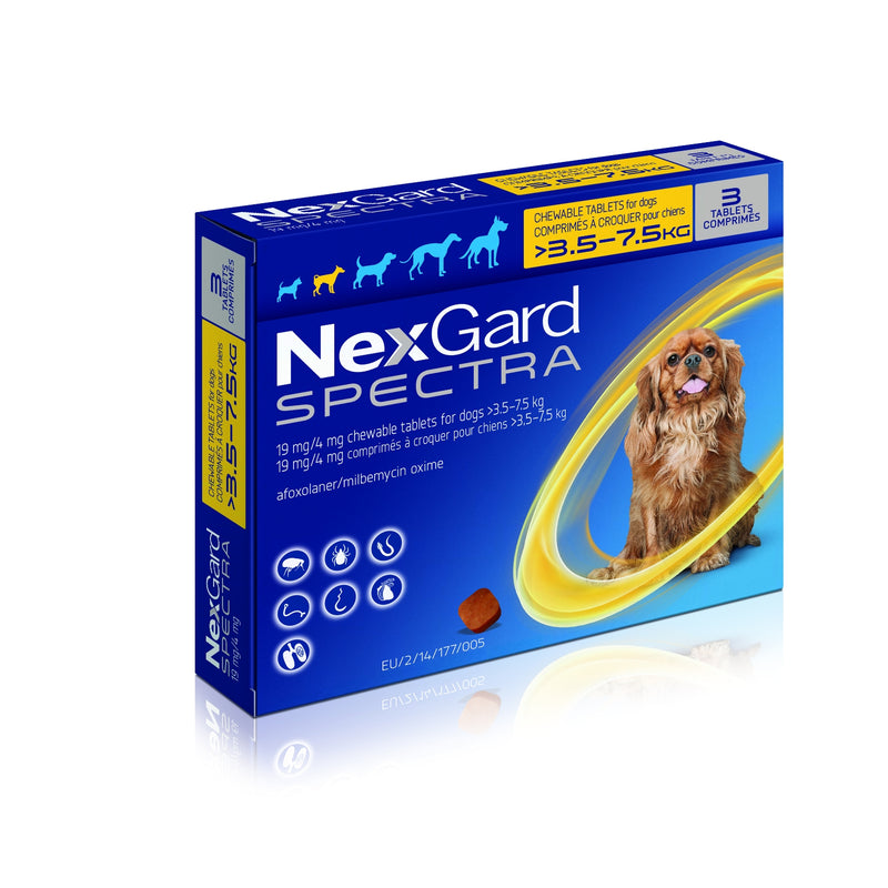 Nexgard Spectra for Small Dogs >3.5-7.5kg
