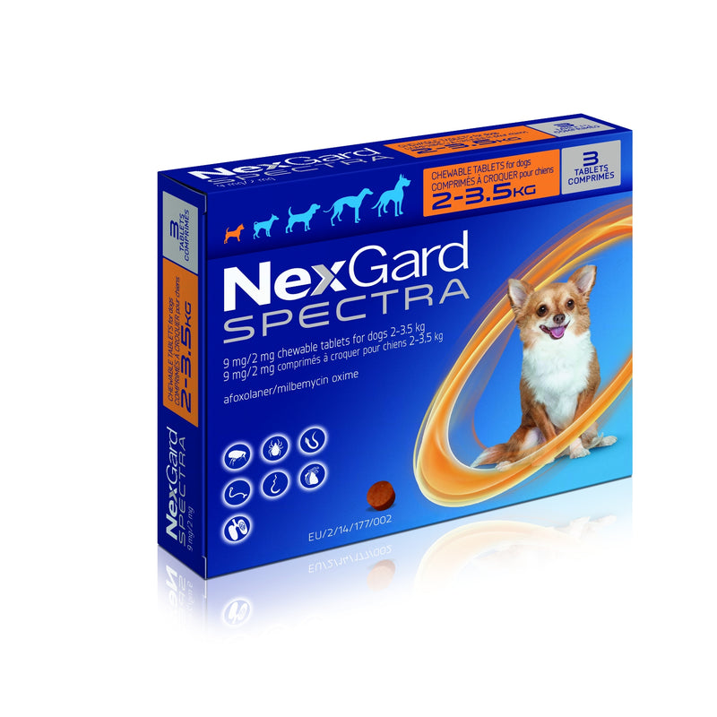 Nexgard Spectra for Extra Small Dogs 2-3.5kg