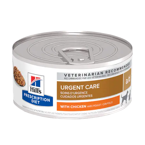 Hills a d Urgent Care Dog Cat Chicken Tin PetCounter