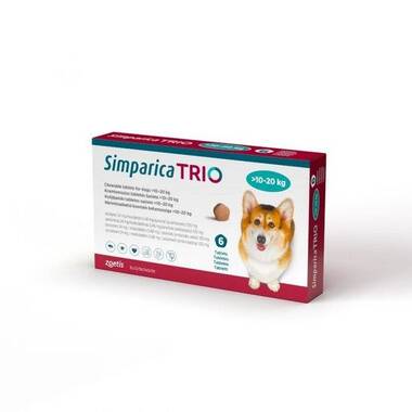 Simparica Trio Chewable Tablets for Dogs 24mg >10kg-20kg