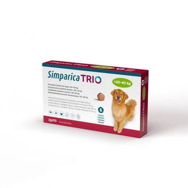 Simparica Trio Chewable Tablets for Dogs 48mg >20kg-40kg