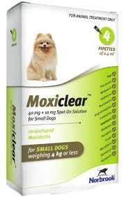 Moxiclear Small Dog <4kg