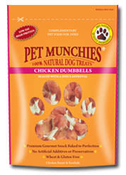 Pet Munchies Chicken Dumbell Dog Treats 80g