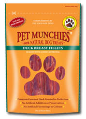 Pet Munchies Duck Breast Fillet Dog Treats 80g